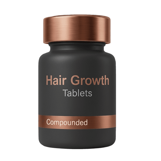 Compounded finasteride oral tablet bottle